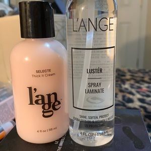 Lange set of thickening creme and luster spray!